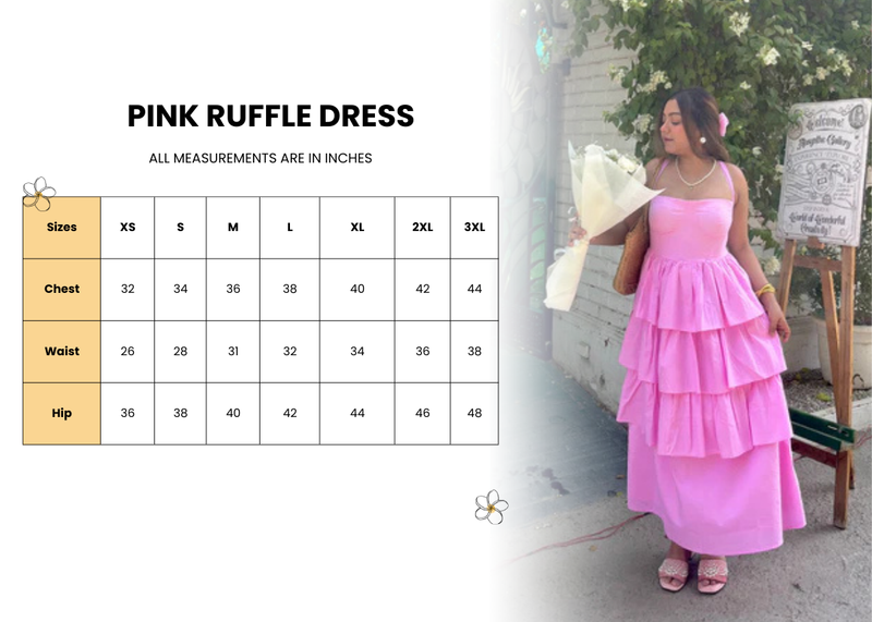Pink Ruffle Dress