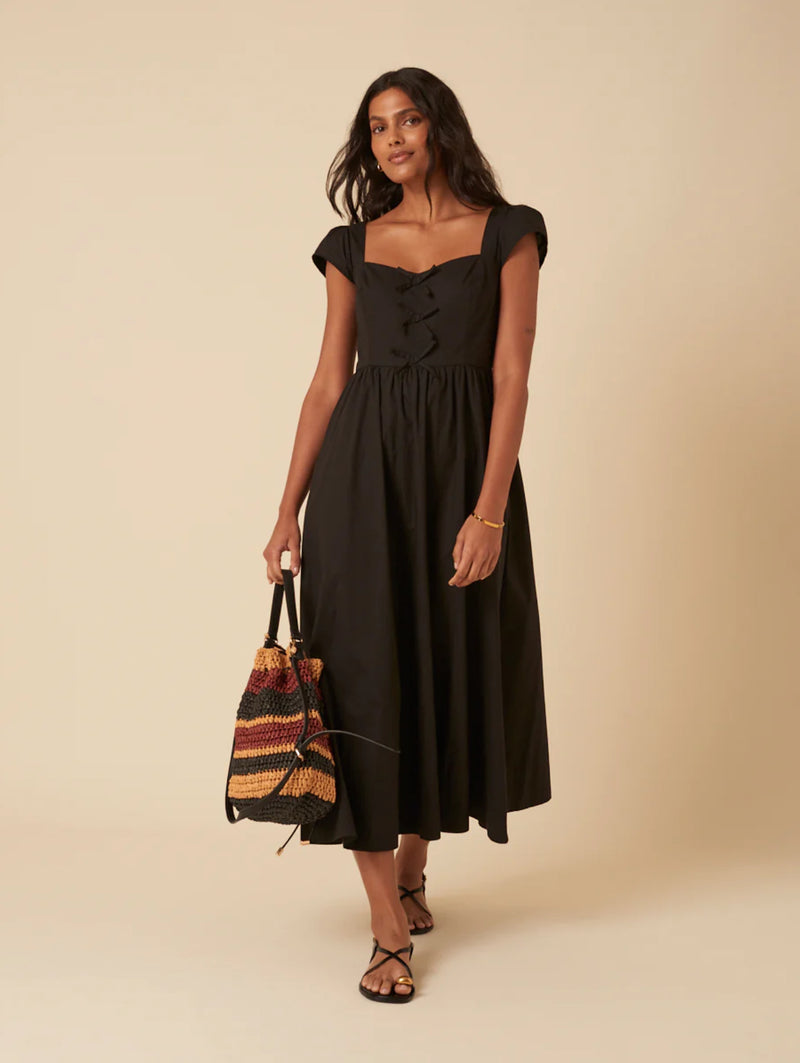 Black Bow Maxi Dress