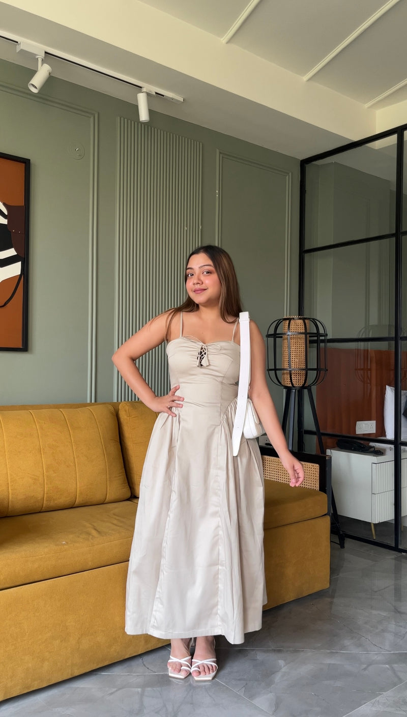 Beige Dori Dress