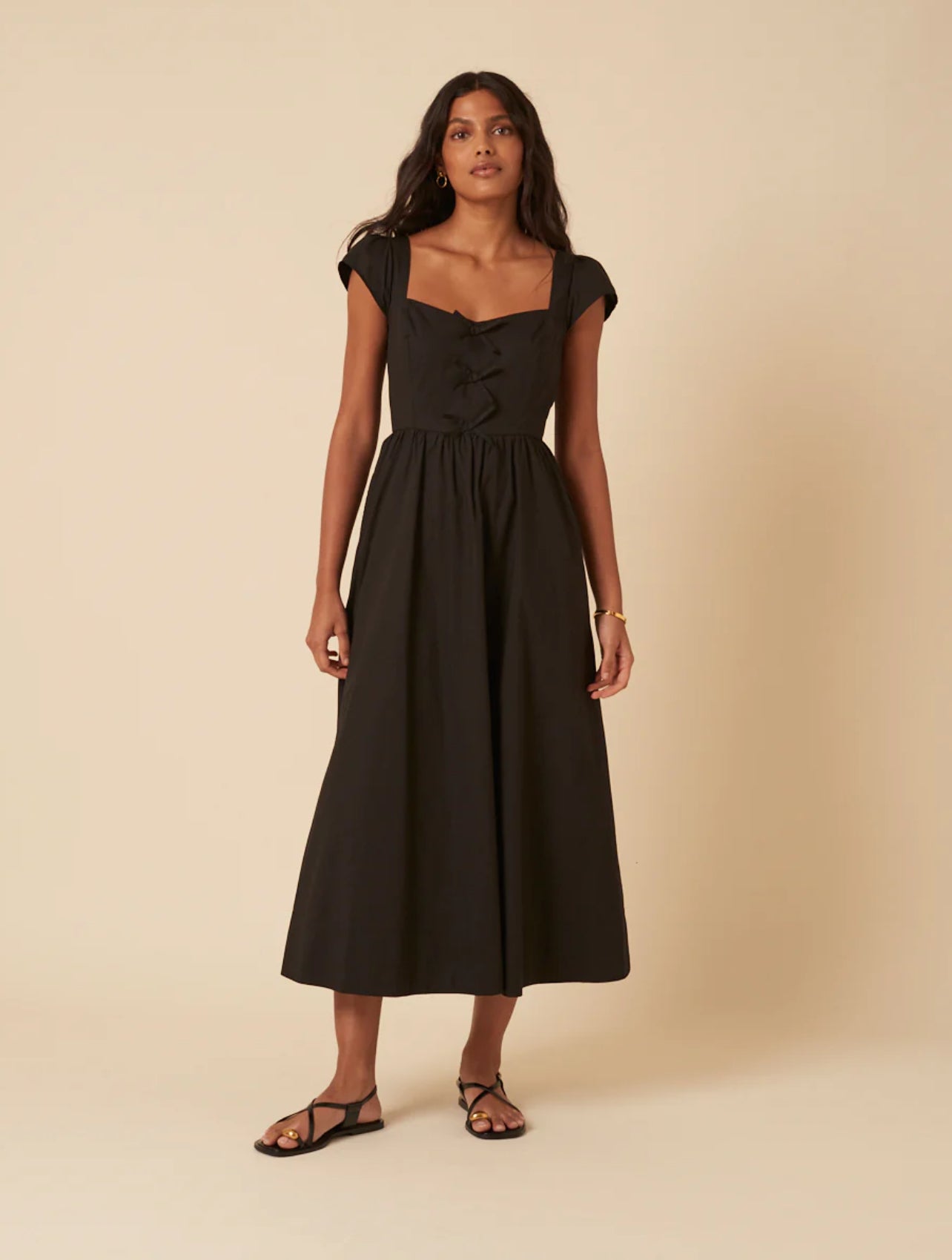Black Bow Maxi Dress