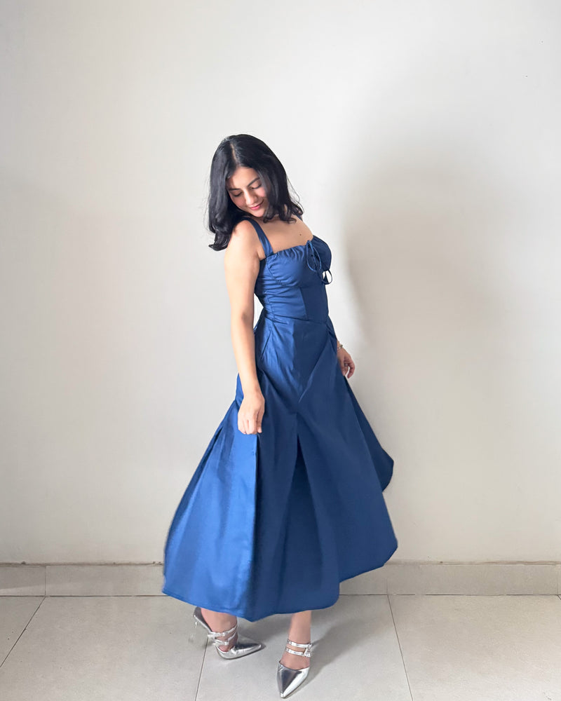 Navy corset dress