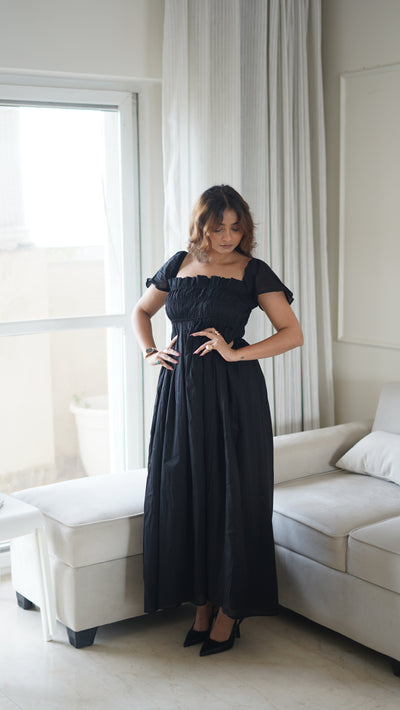 Aalya Black Maxi Dress
