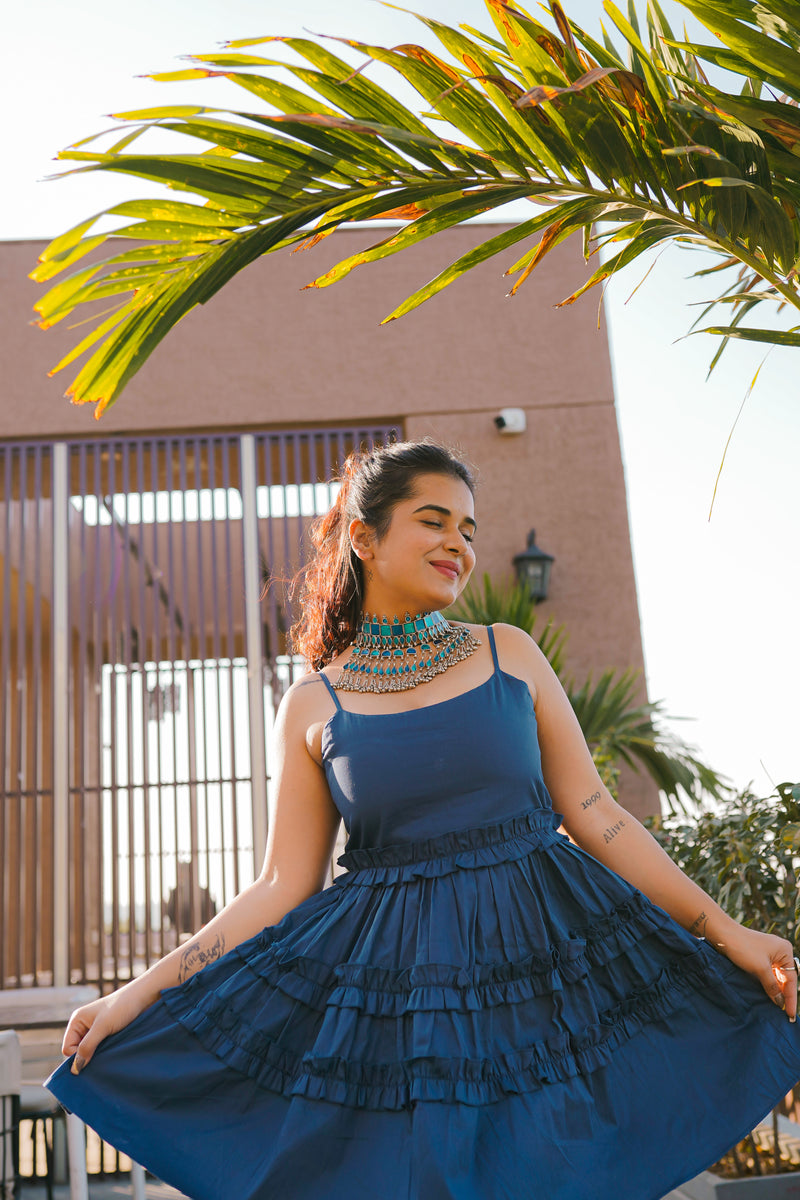 Grace Dress Blue- Labelbyanuja