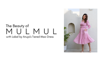 The Beauty of Mulmul with Label by Anuja's Tiered Maxi Dress