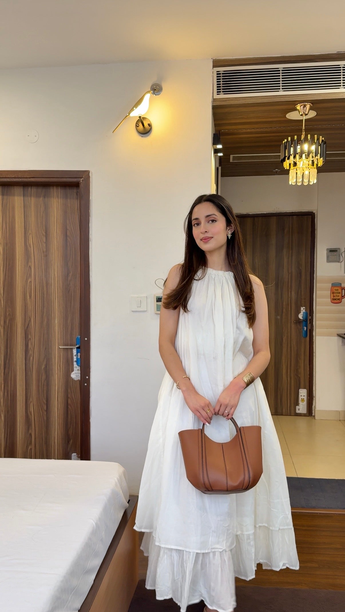 Mulmul White Blooming Dress