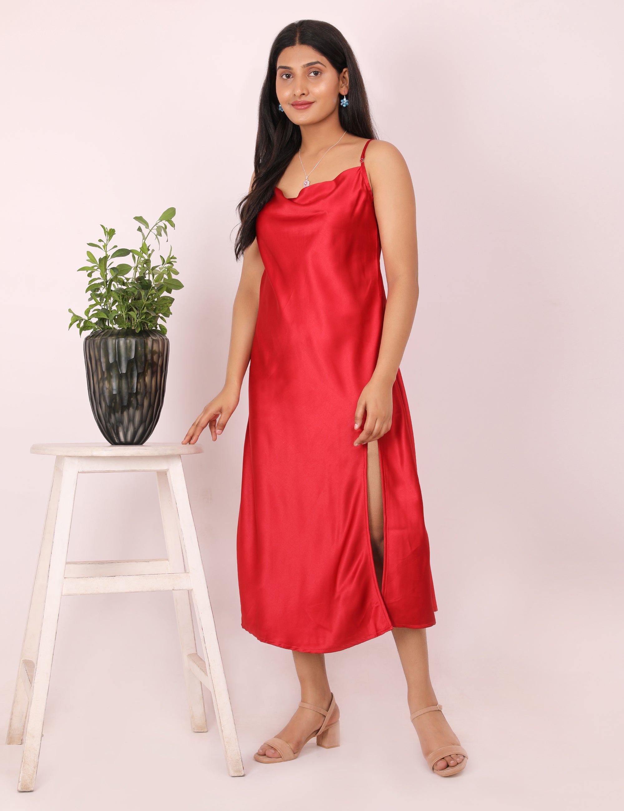 Bff Satin Red & Black Combo