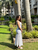 White Rose Bodycon Dress