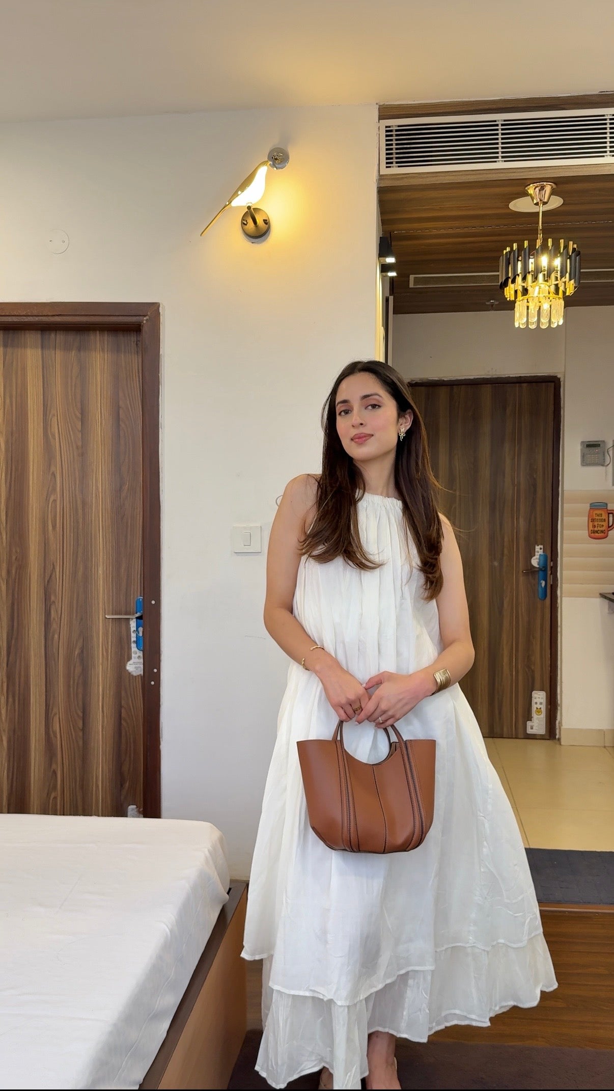 Mulmul White Blooming Dress