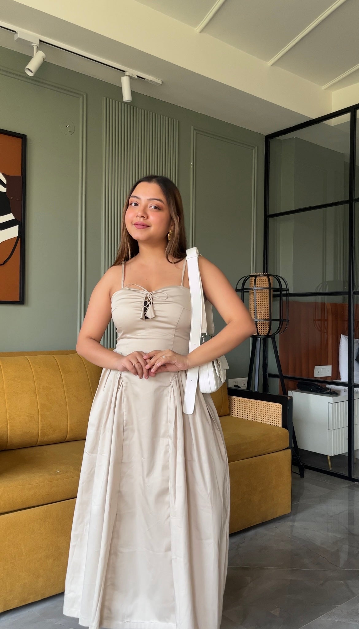 Beige dress for women