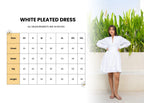 White Pleated Dress