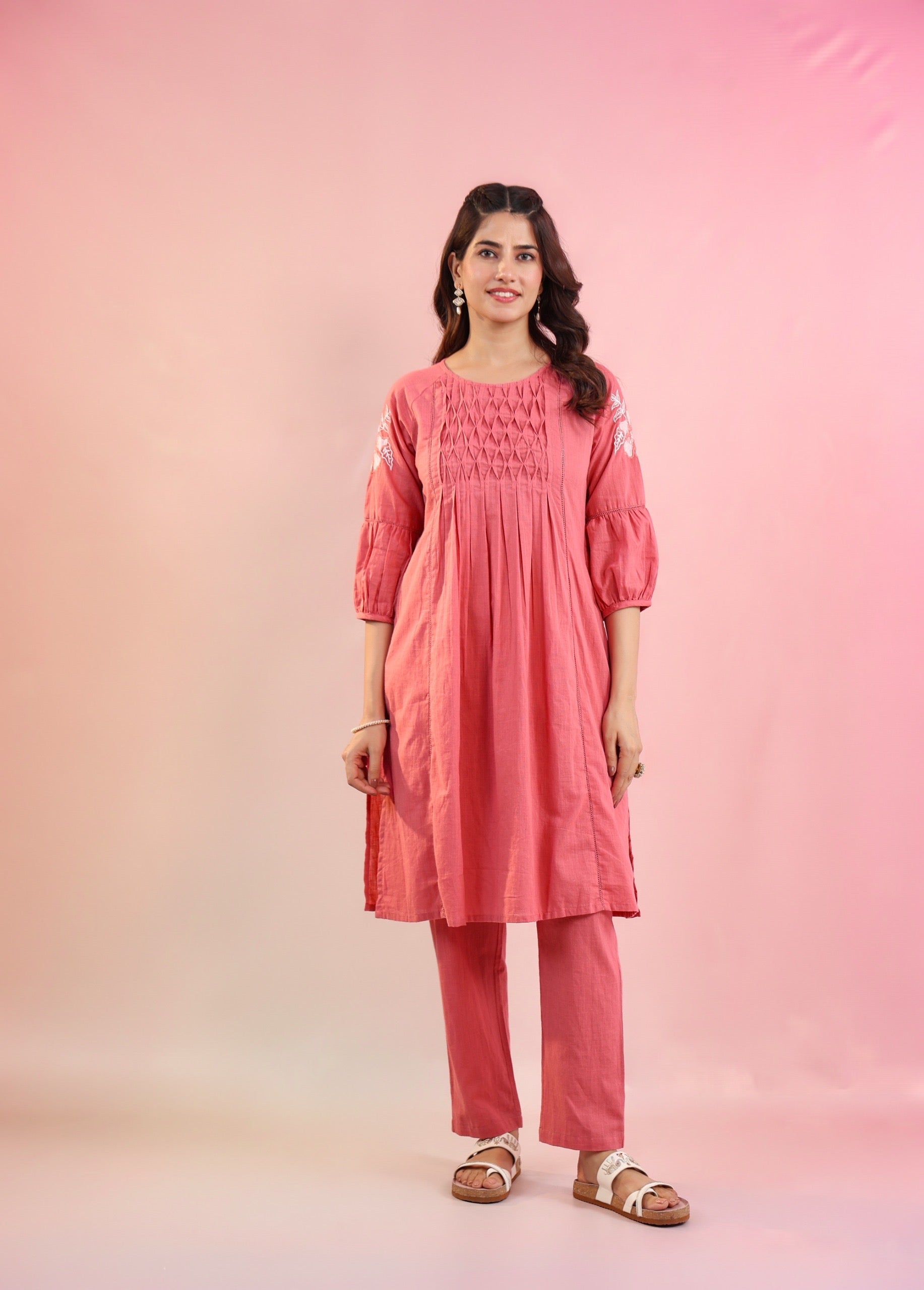 Mauve Pintex Coord Set