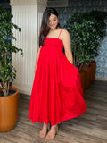 Avanya Red Maxi Dress