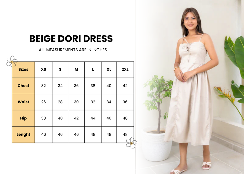Beige Dori Dress