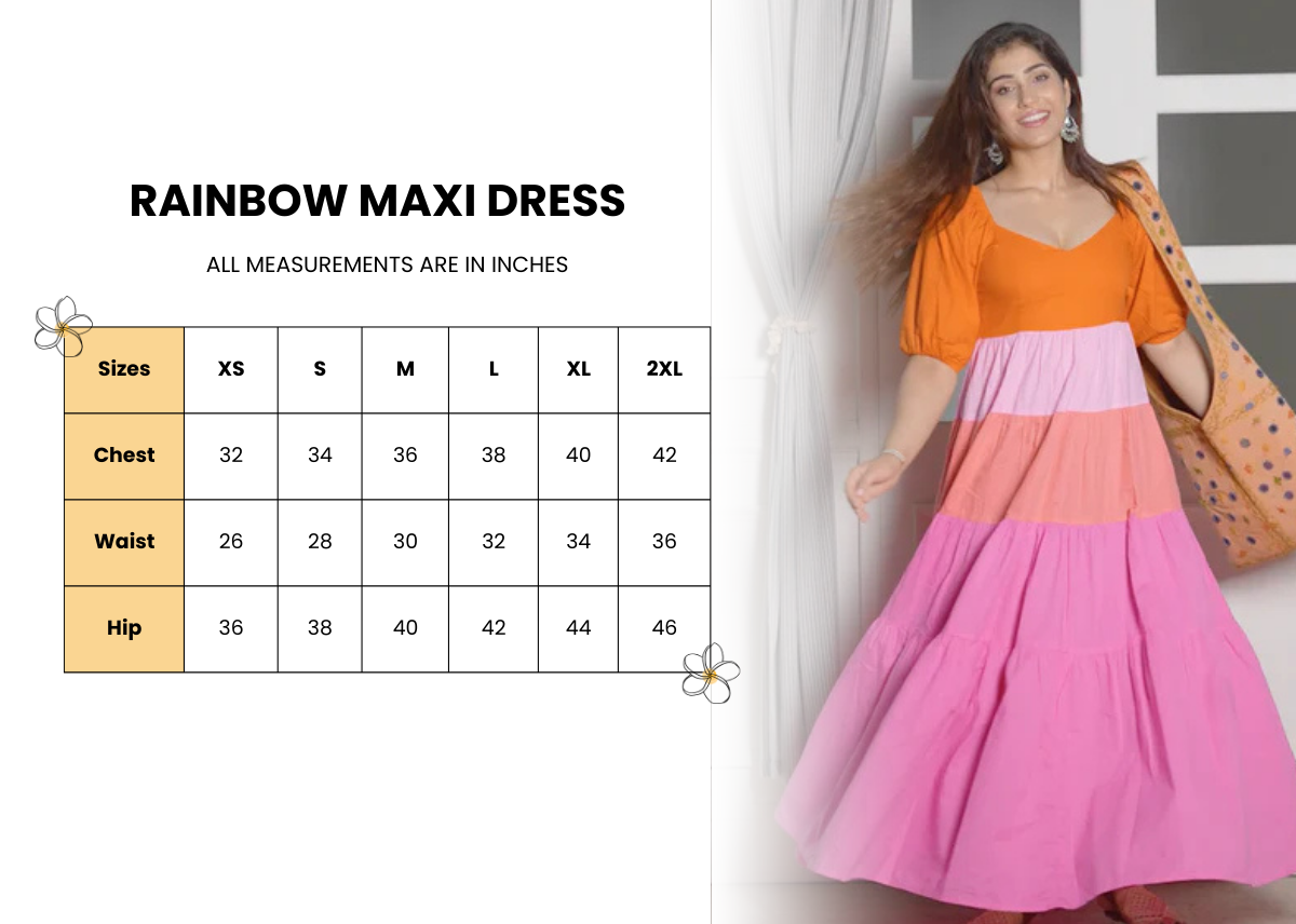 Rainbow Maxi dress