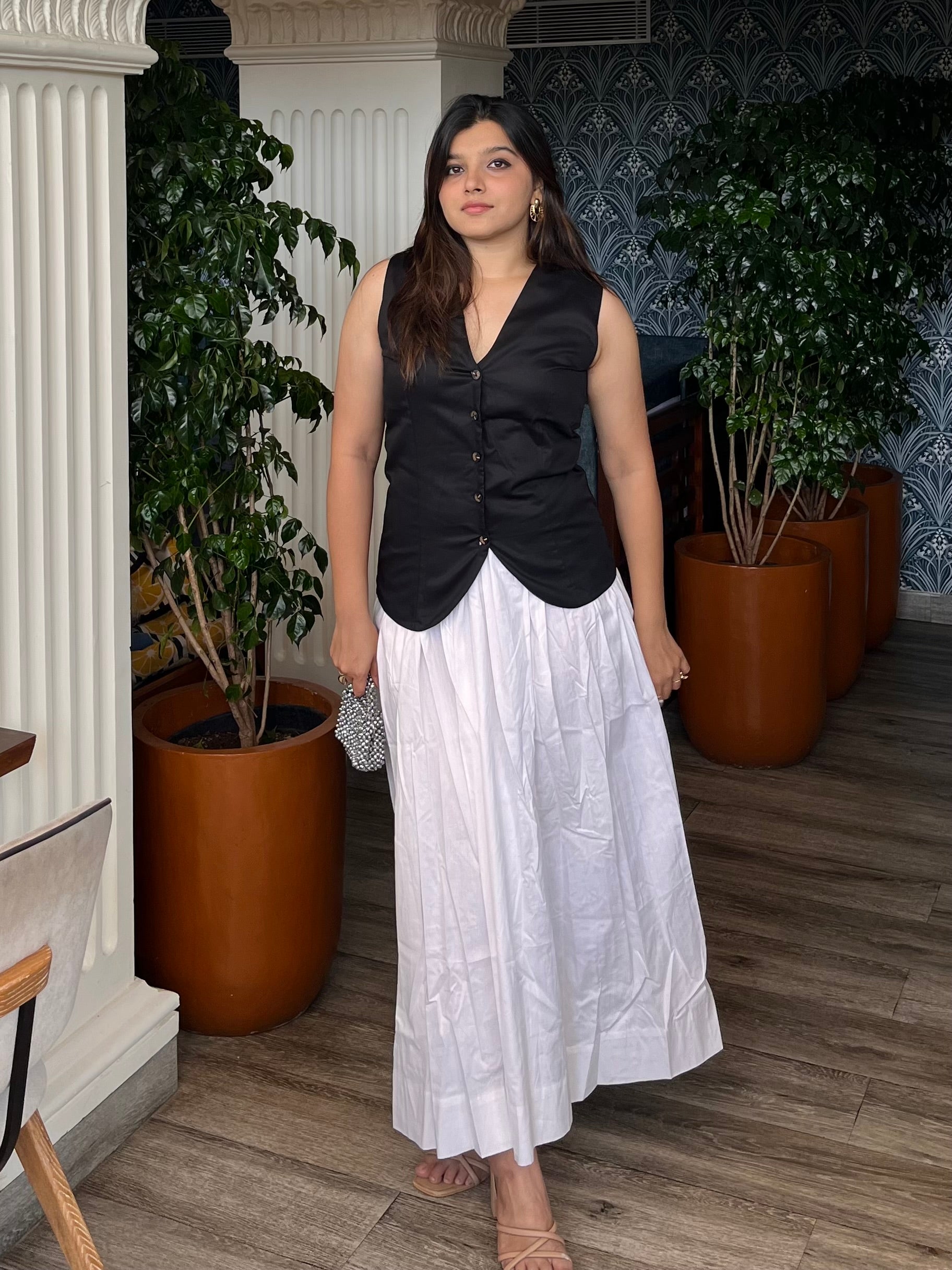 Lina Waist Coat Skirt Set