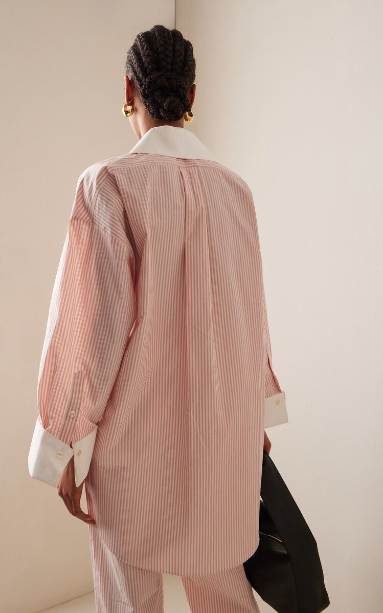 Peach Stripe Coord Set