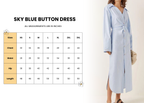Sky blue Button dress