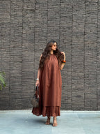 Mulmul Coffee Brown Dress