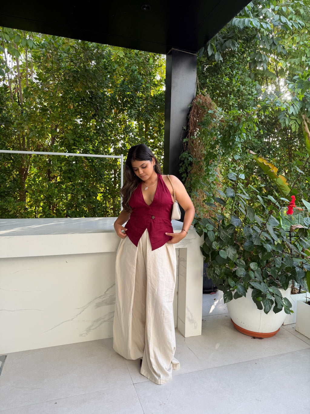 Viscose Flex Wrap Around Pants