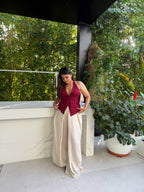 Viscose Flex Wrap Around Pants