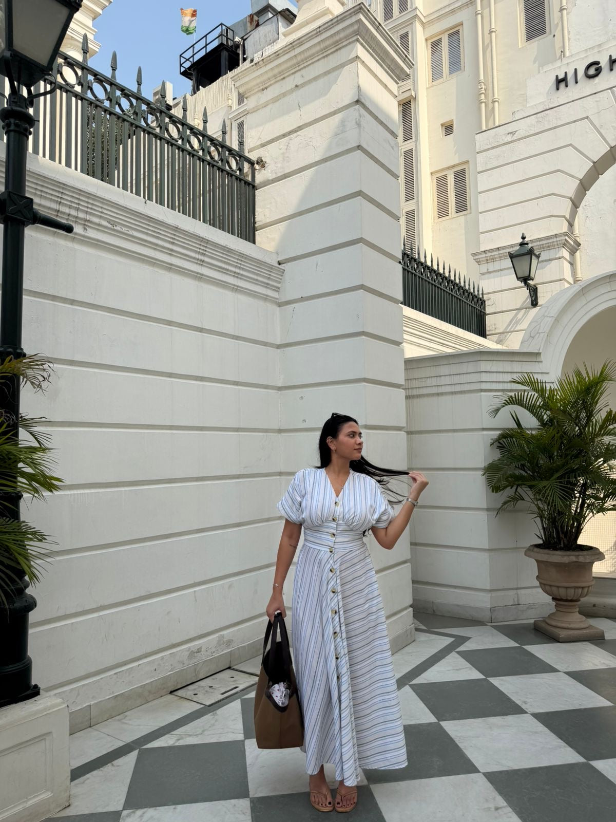 Siyara Pleated Maxi Dress