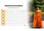 Orange Splash Dress