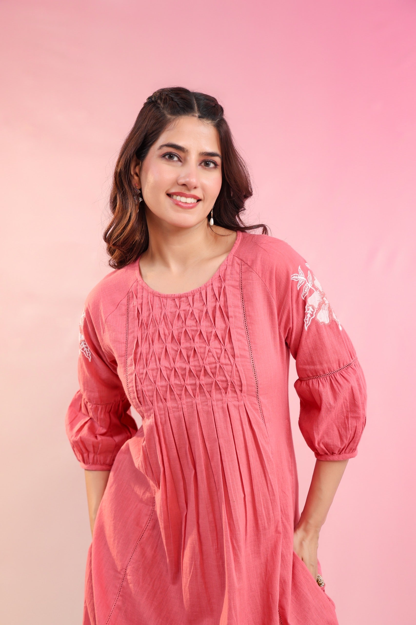 Mauve Pintex Coord Set