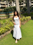 White Rose Bodycon Dress