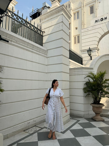 Siyara Pleated Maxi Dress
