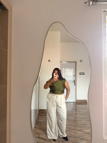 String linen Flex Pants