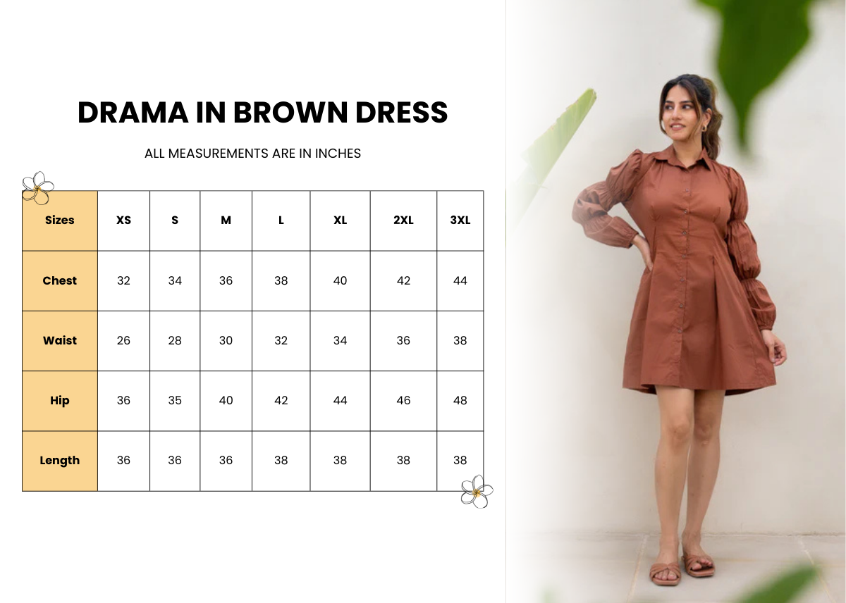 Drama in Brown Dress