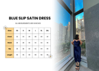 Blue Slip Satin dress