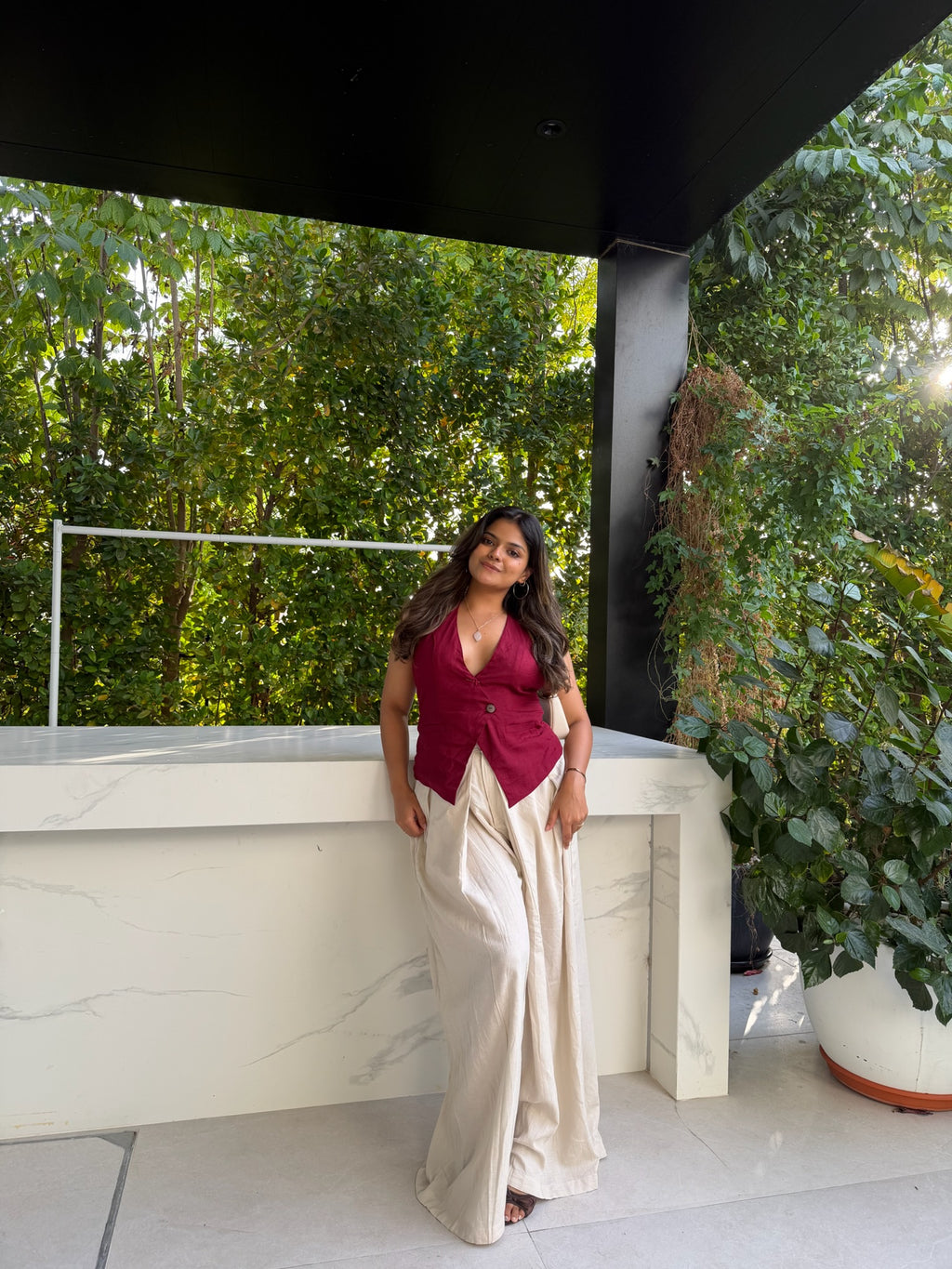 Viscose Flex Wrap Around Pants