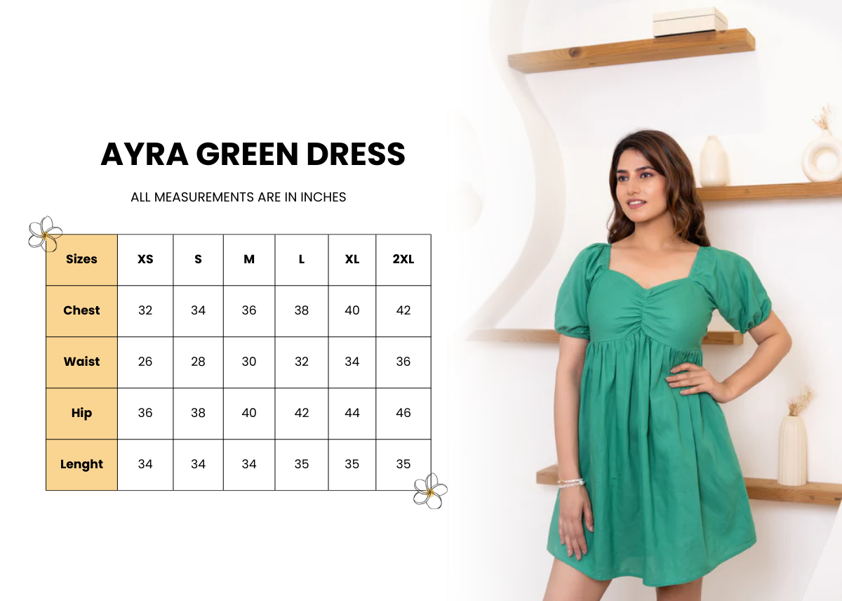 Ayra Green Dress
