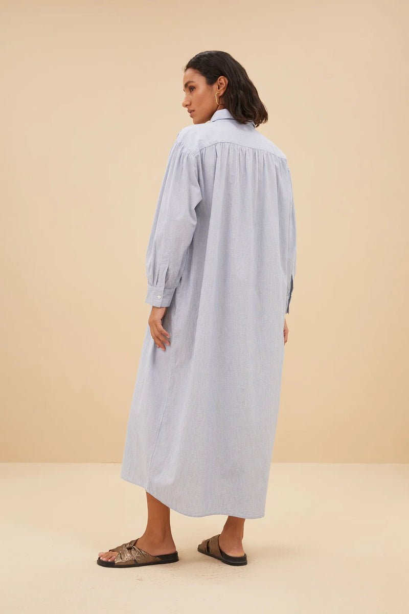 Tyra Sky Blue Balloon Shirt