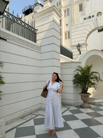 Siyara Pleated Maxi Dress