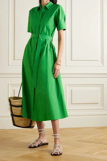 Bottega Green Summer Maxi Dress