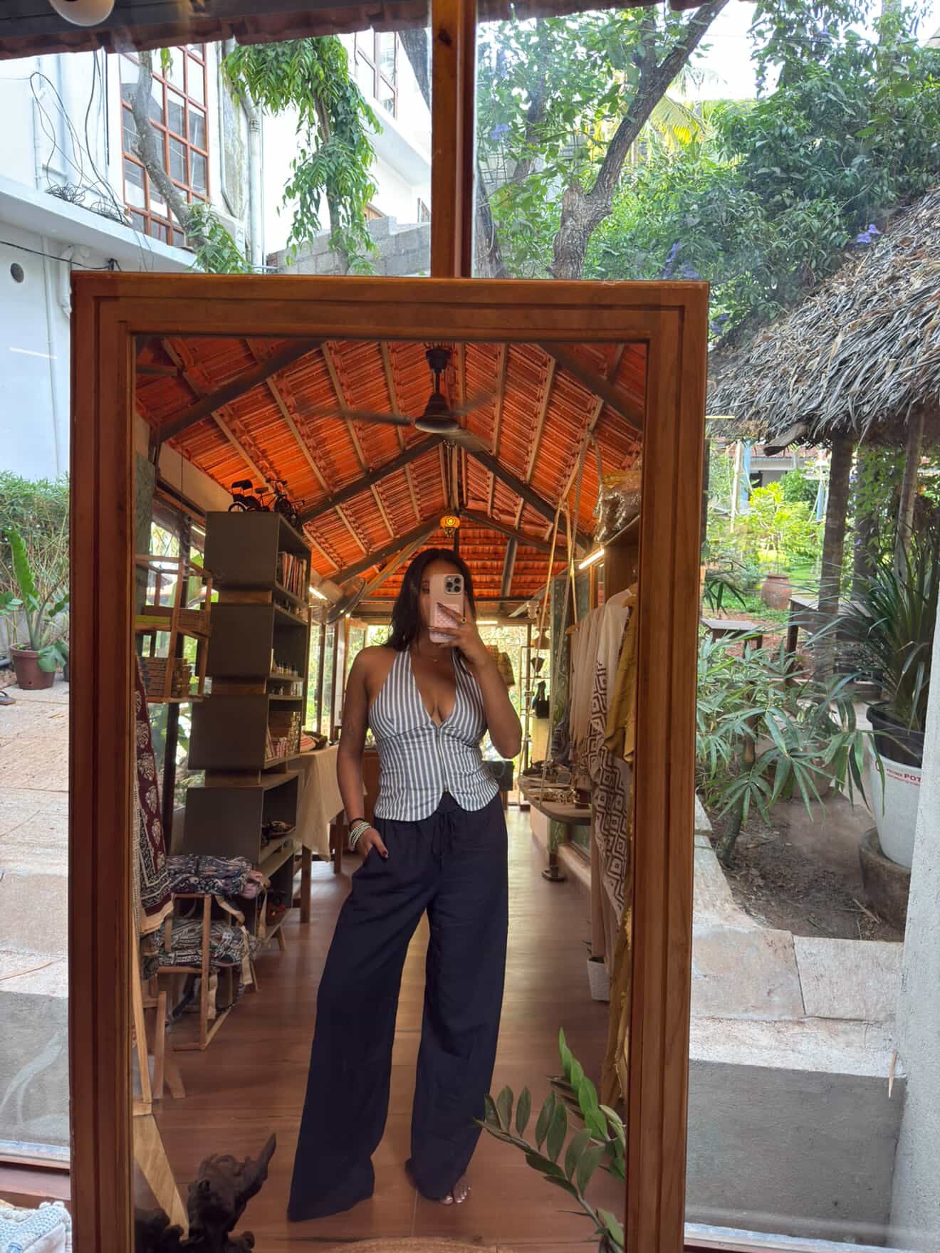 Dark Navy Elastic Pants