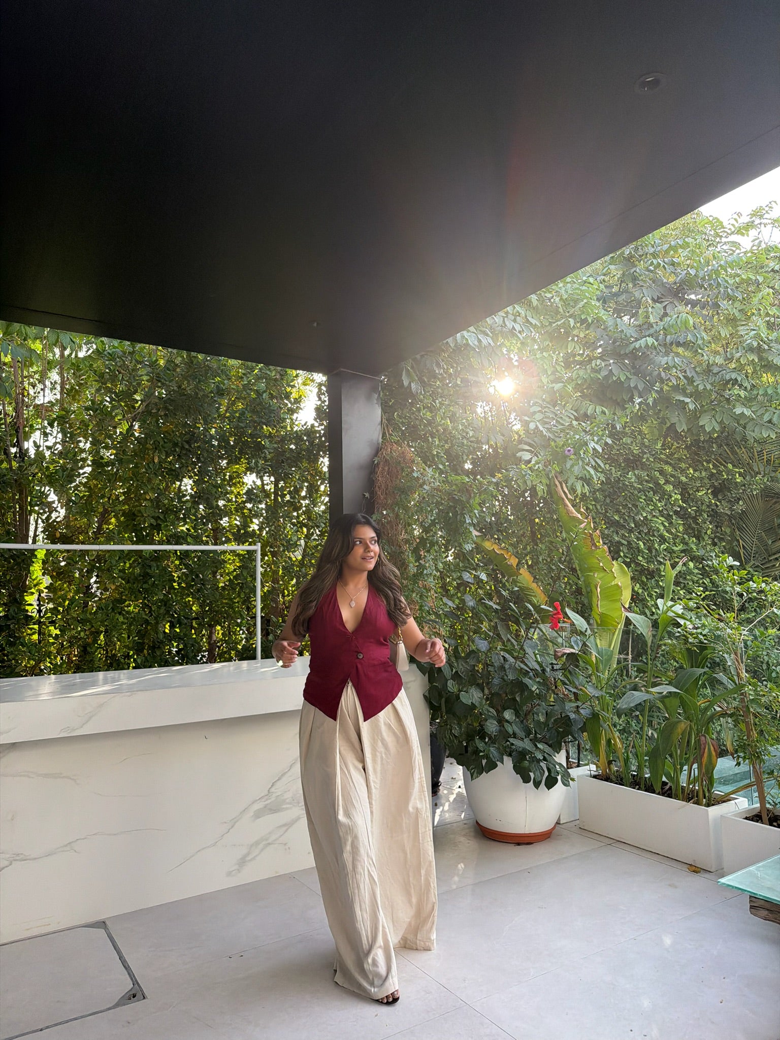 Viscose Flex Wrap Around Pants