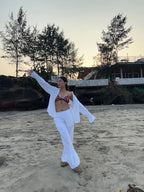 White Flex Co-ord Set