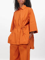 Candy Orange Elastic Coord Set