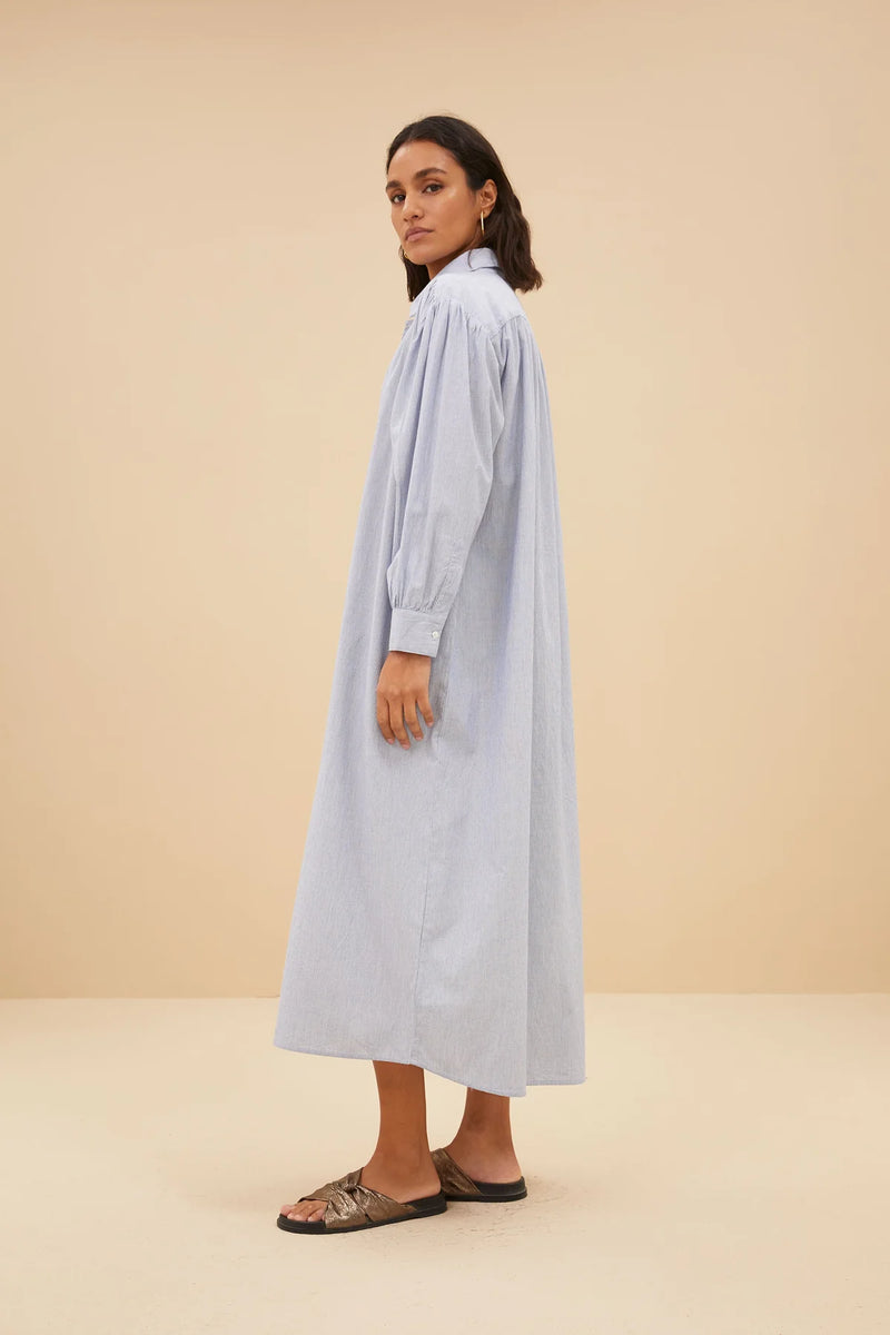 Tyra Sky Blue Balloon Shirt