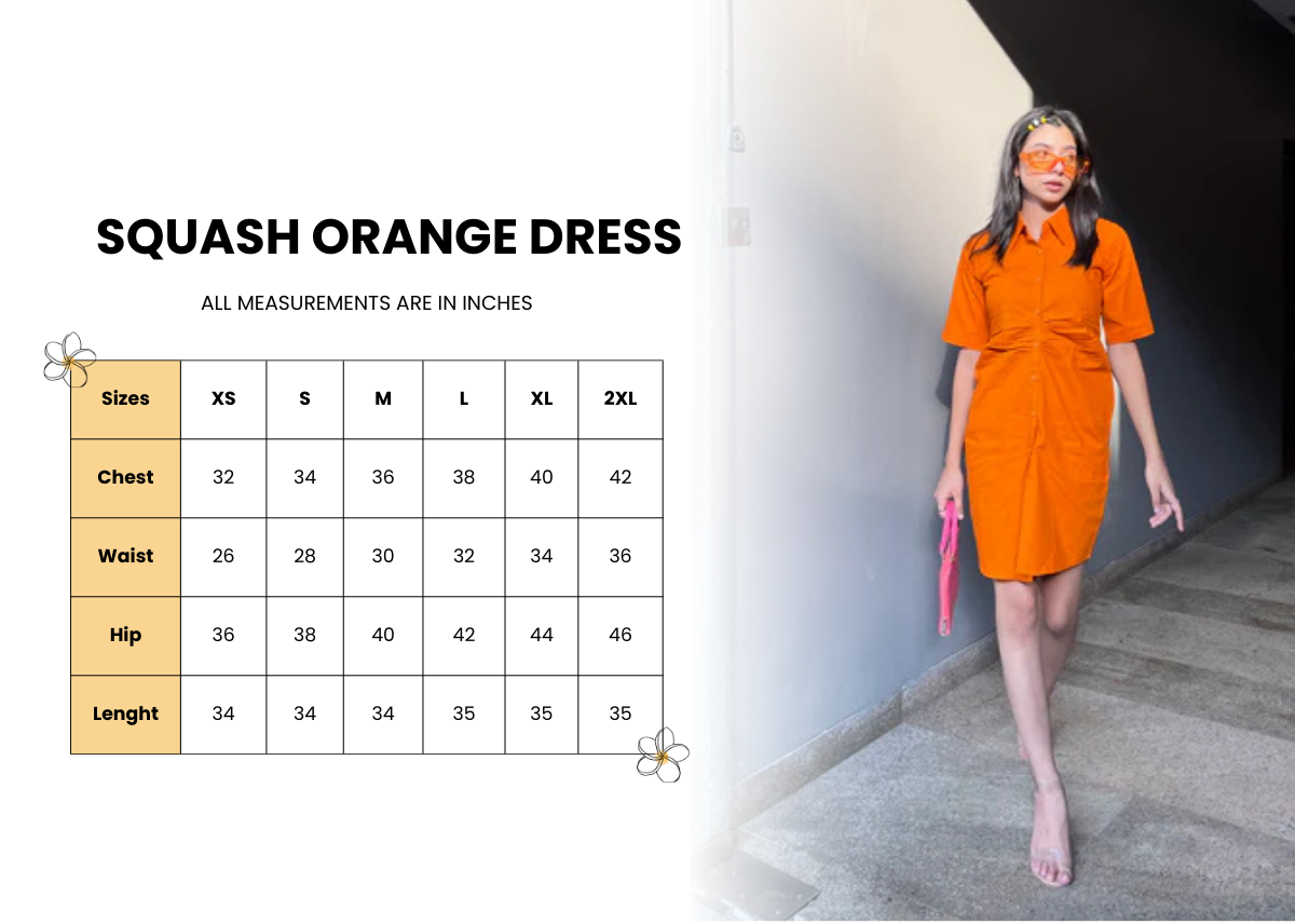 Squash Orange dress