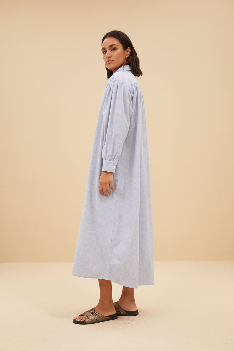 Tyra Sky Blue Balloon Shirt
