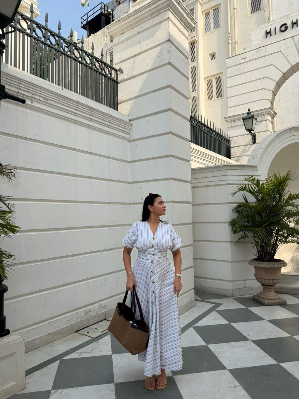 Siyara Pleated Maxi Dress
