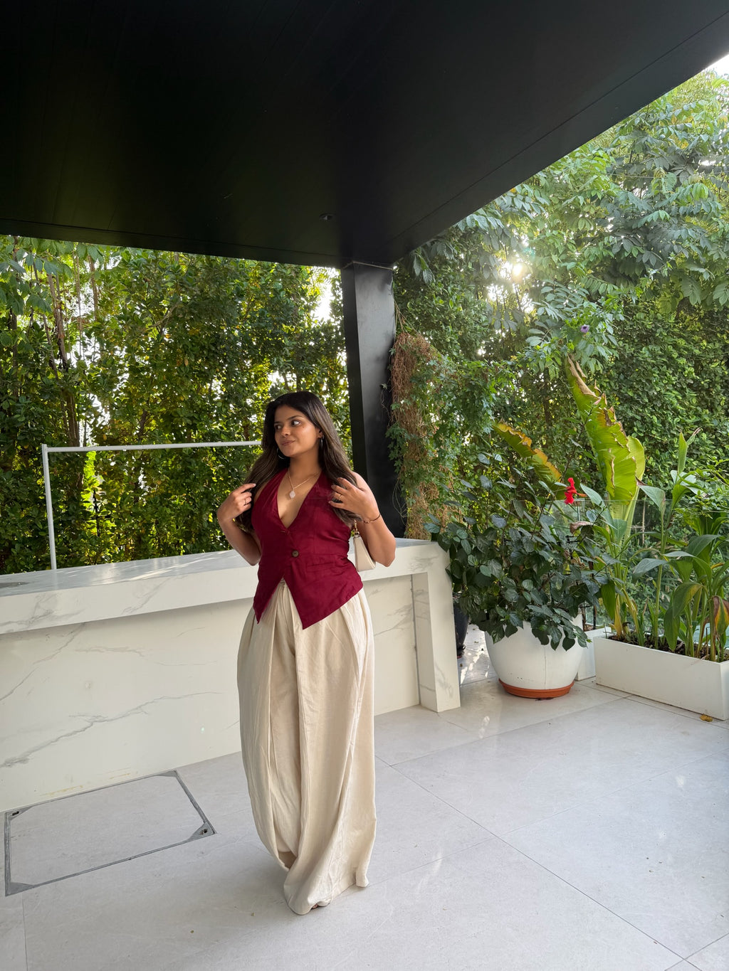 Viscose Flex Wrap Around Pants