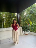 Viscose Flex Wrap Around Pants