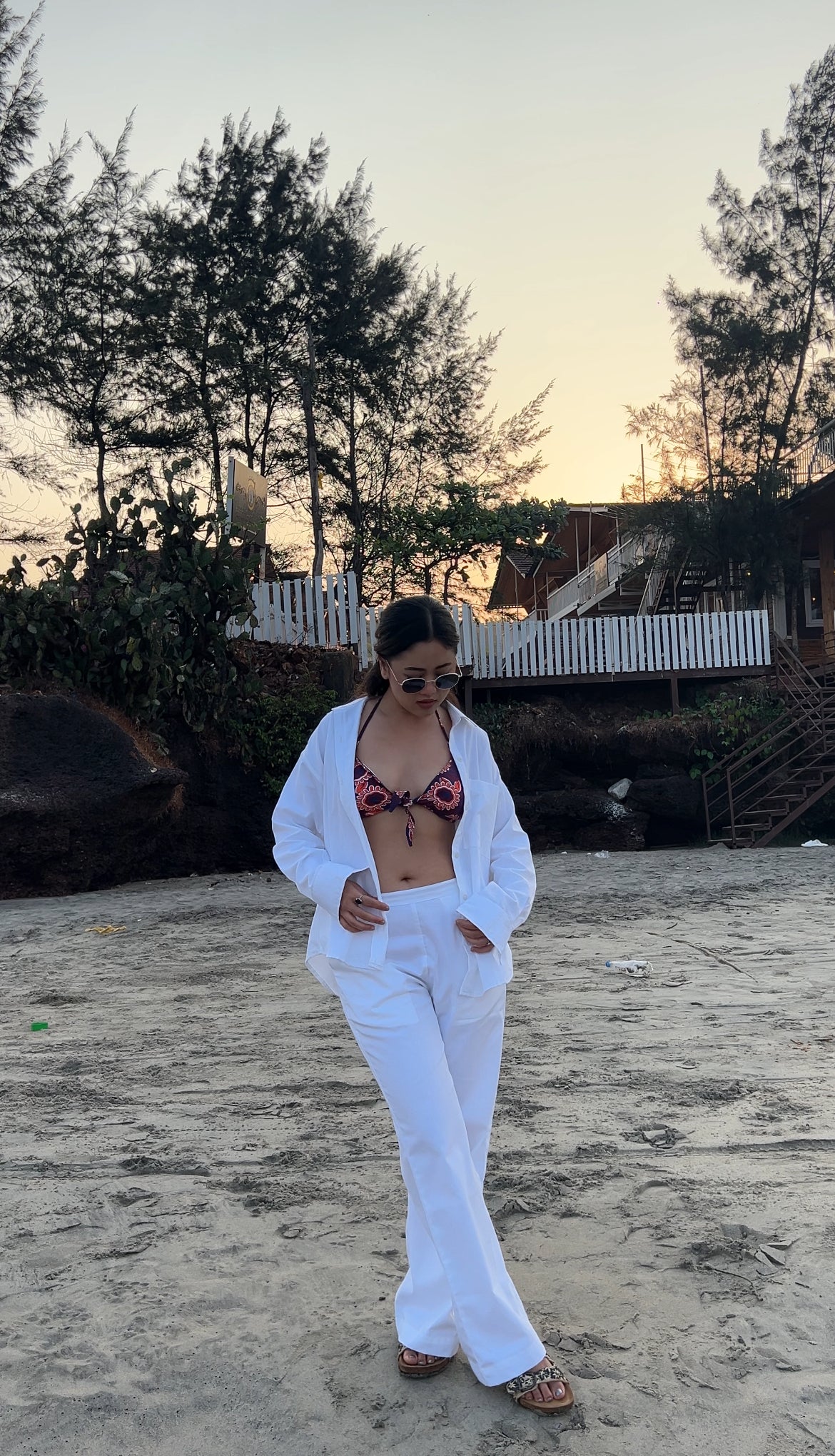 White Flex Co-ord Set