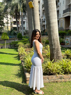 White Rose Bodycon Dress