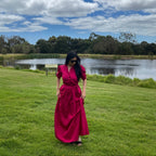Hot Pink Maxi dress - Labelbyanuja